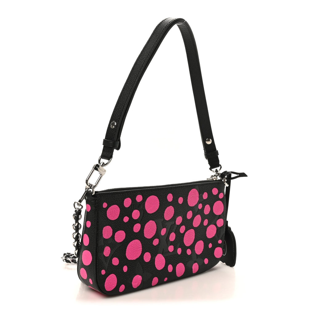 Louis Vuitton LV X YK Empreinte Multi Pochette Accessories Black Fuchsia