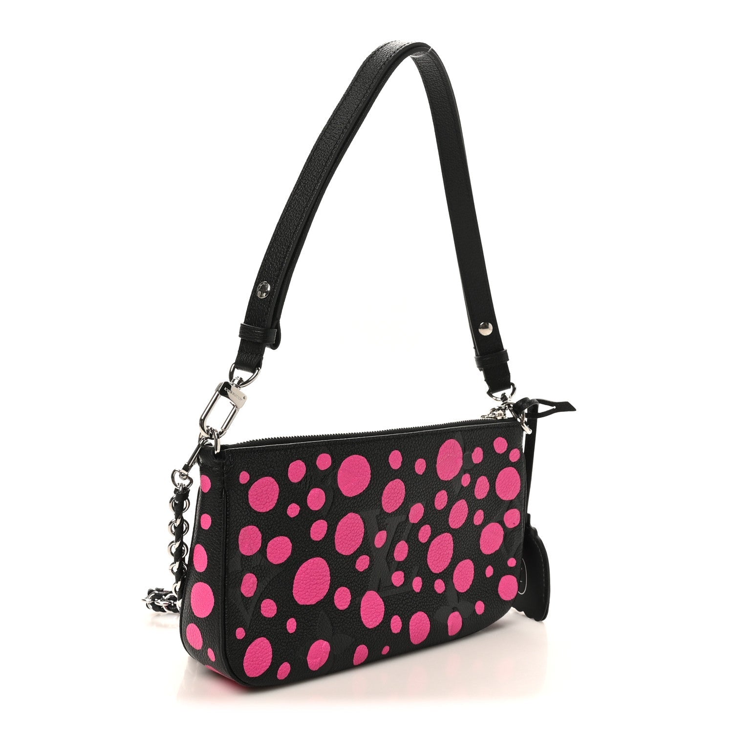 Louis Vuitton LV X YK Empreinte Multi Pochette Accessories Black Fuchsia
