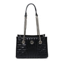 Gucci Calfskin Matelasse Aria Small GG Marmont Shoulder Tote Black