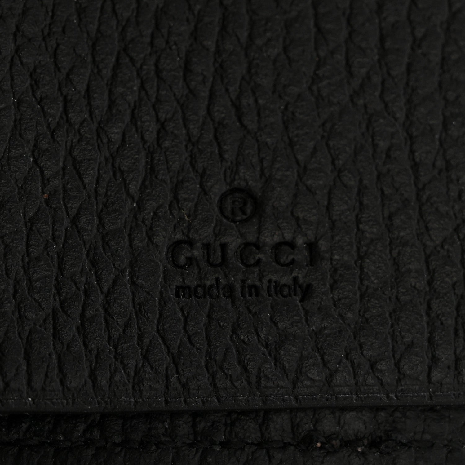 Gucci Dollar Calfskin GG Supreme Monogram GG Marmont 6 Key Holder Case Black Beige Ebony