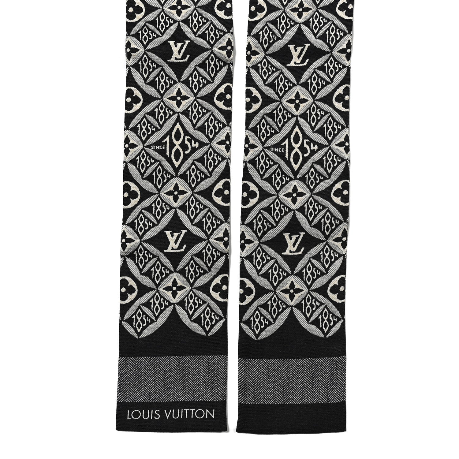 Louis Vuitton Silk Since 1854 Bandeau Gris