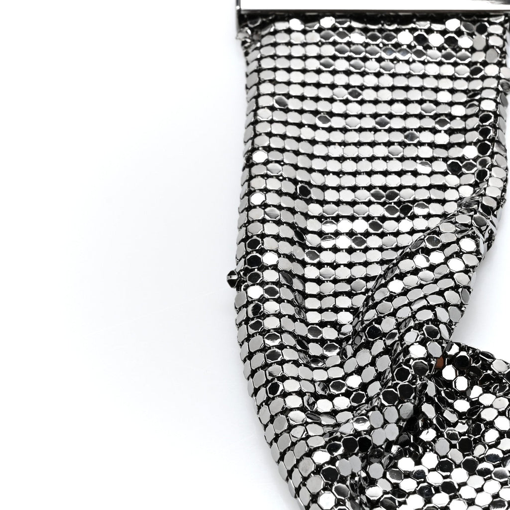 Chanel Lambskin Quilted Chain Mail Shoulder Bag Black