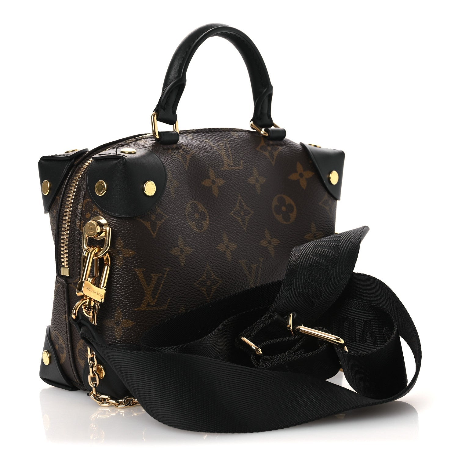 Louis Vuitton Monogram Petite Malle Souple Black