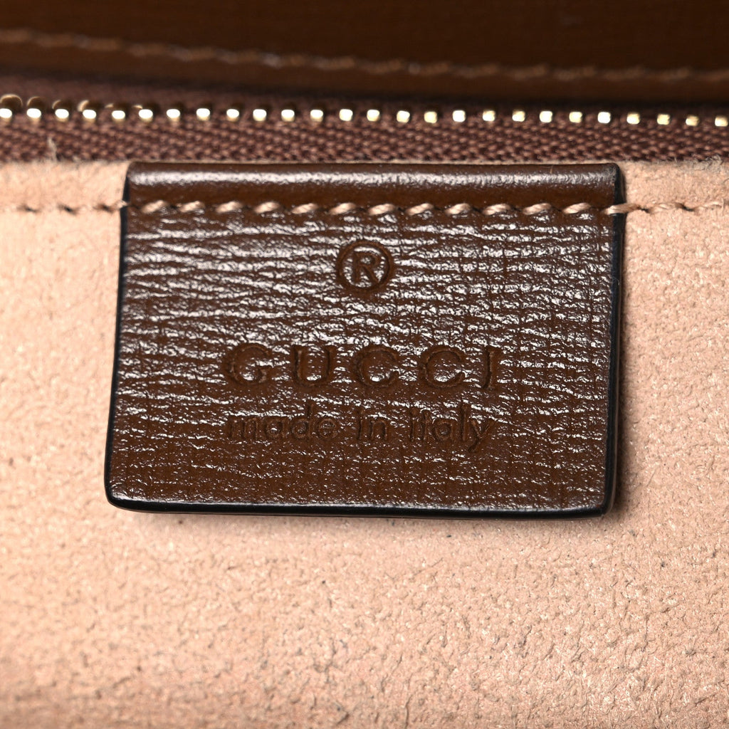 Gucci GG Supreme Monogram Horsebit 1955 Shoulder Bag Beige Brown Sugar