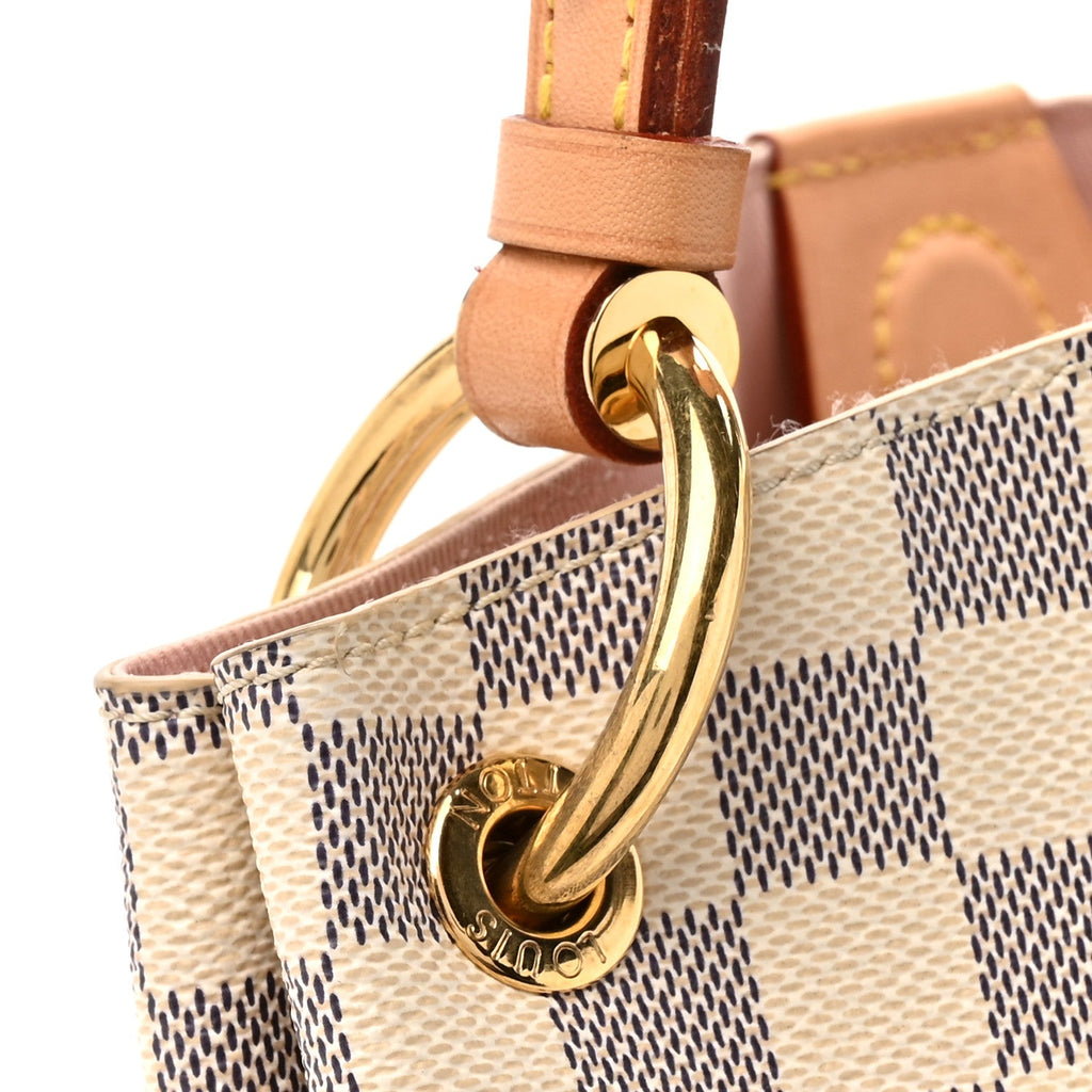 Louis Vuitton Damier Azur Graceful PM Rose Ballerine