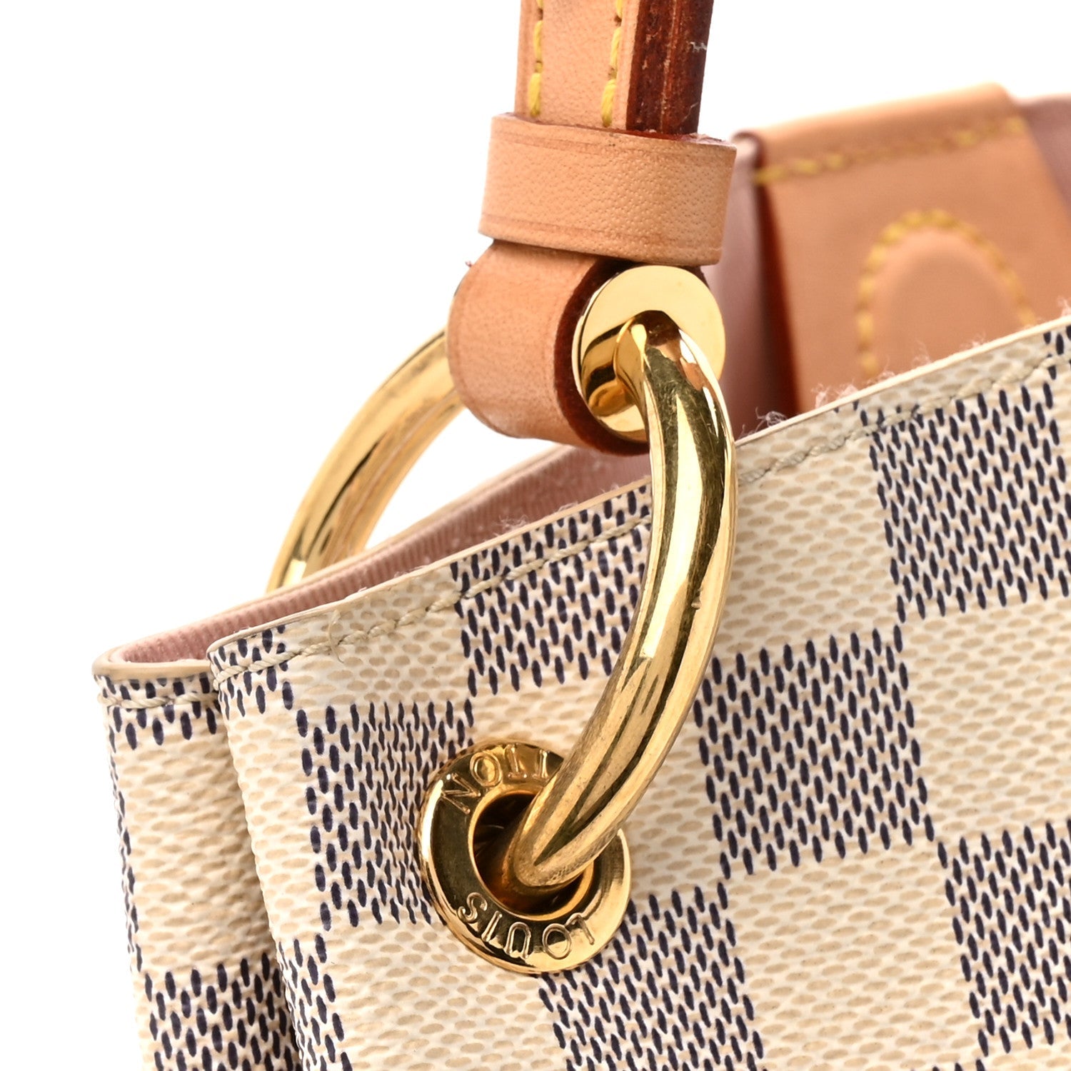 Louis Vuitton Damier Azur Graceful PM Rose Ballerine