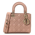 Christian Dior Lambskin Cannage Small My ABCDior Lady Dior Fard