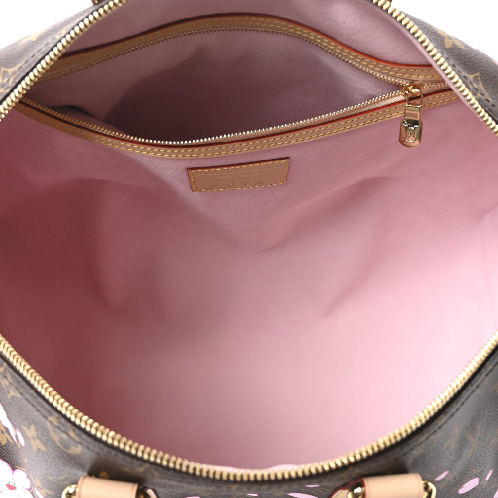 Louis Vuitton LV X TM Monogram Cherry Blossom Keepall Bandouliere 45 Sakura Brown