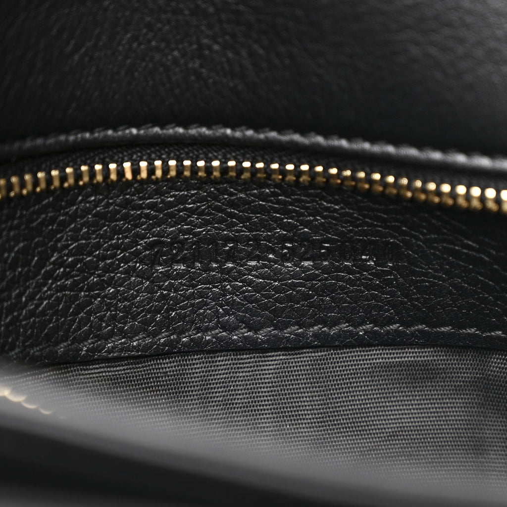 Gucci Roxy Calfskin Web Medium Studded Blondie Shoulder Flap Bag Black