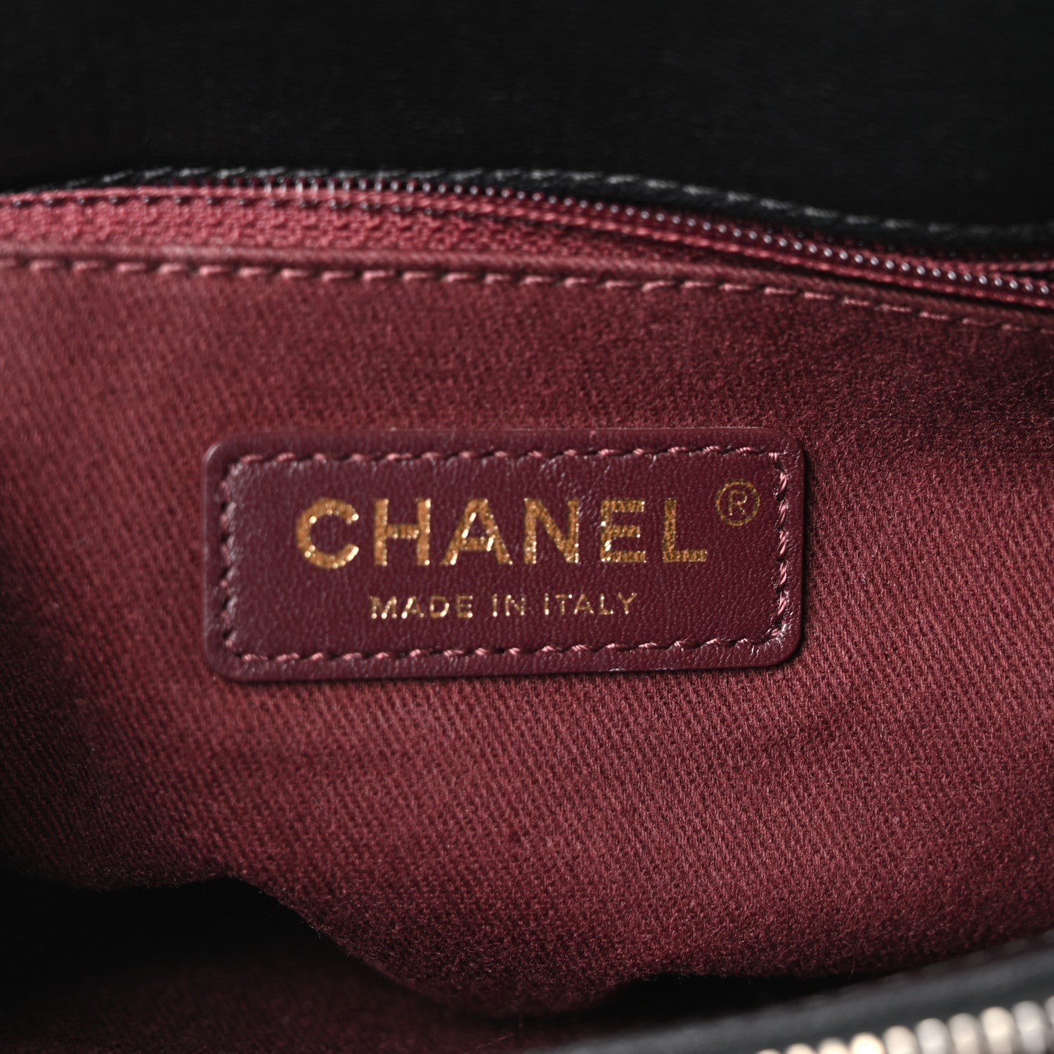 Chanel Shiny Sheepskin Quilted Large Trapezio Flap Black