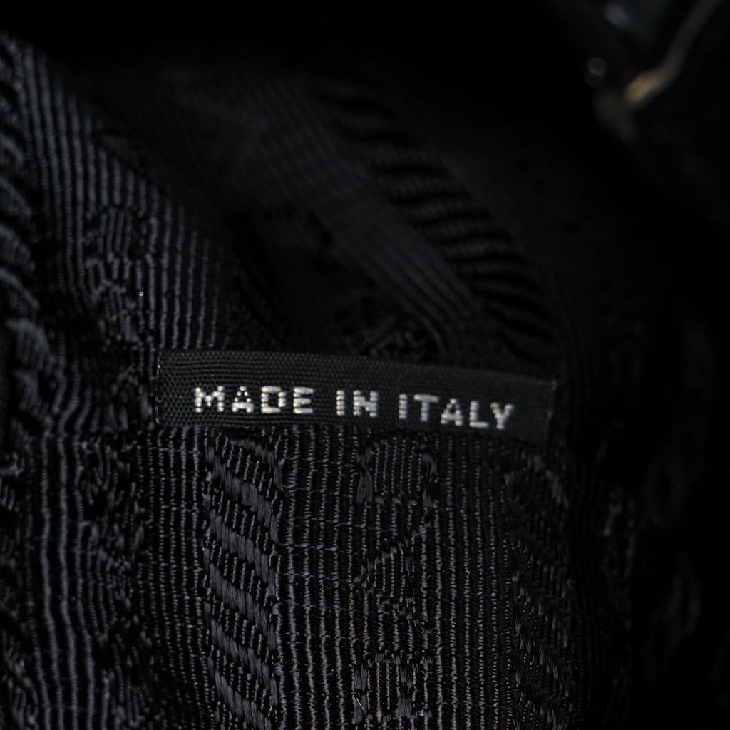 Prada Tessuto Nylon Saffiano Small Backpack Black