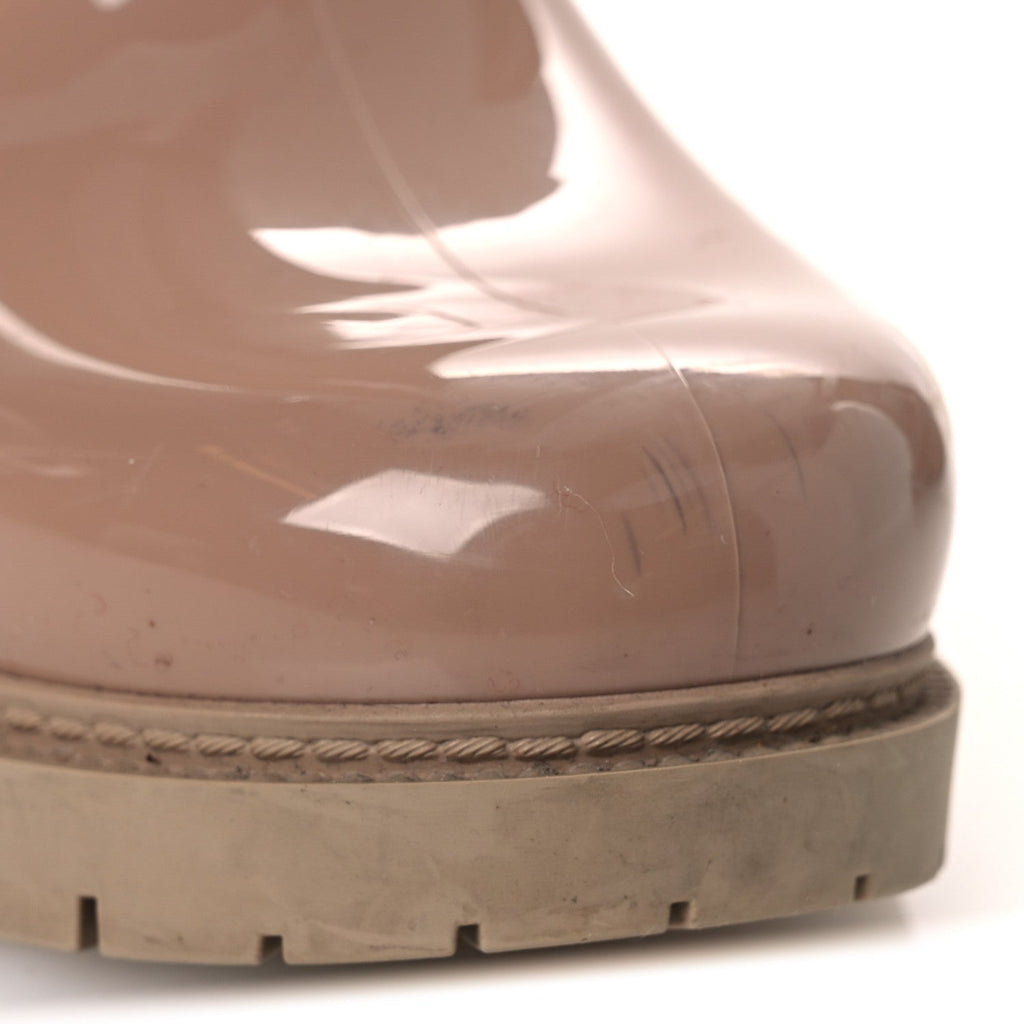 Louis Vuitton Rubber Embossed Monogram Splash Rain Boots 36 Rose Florentin