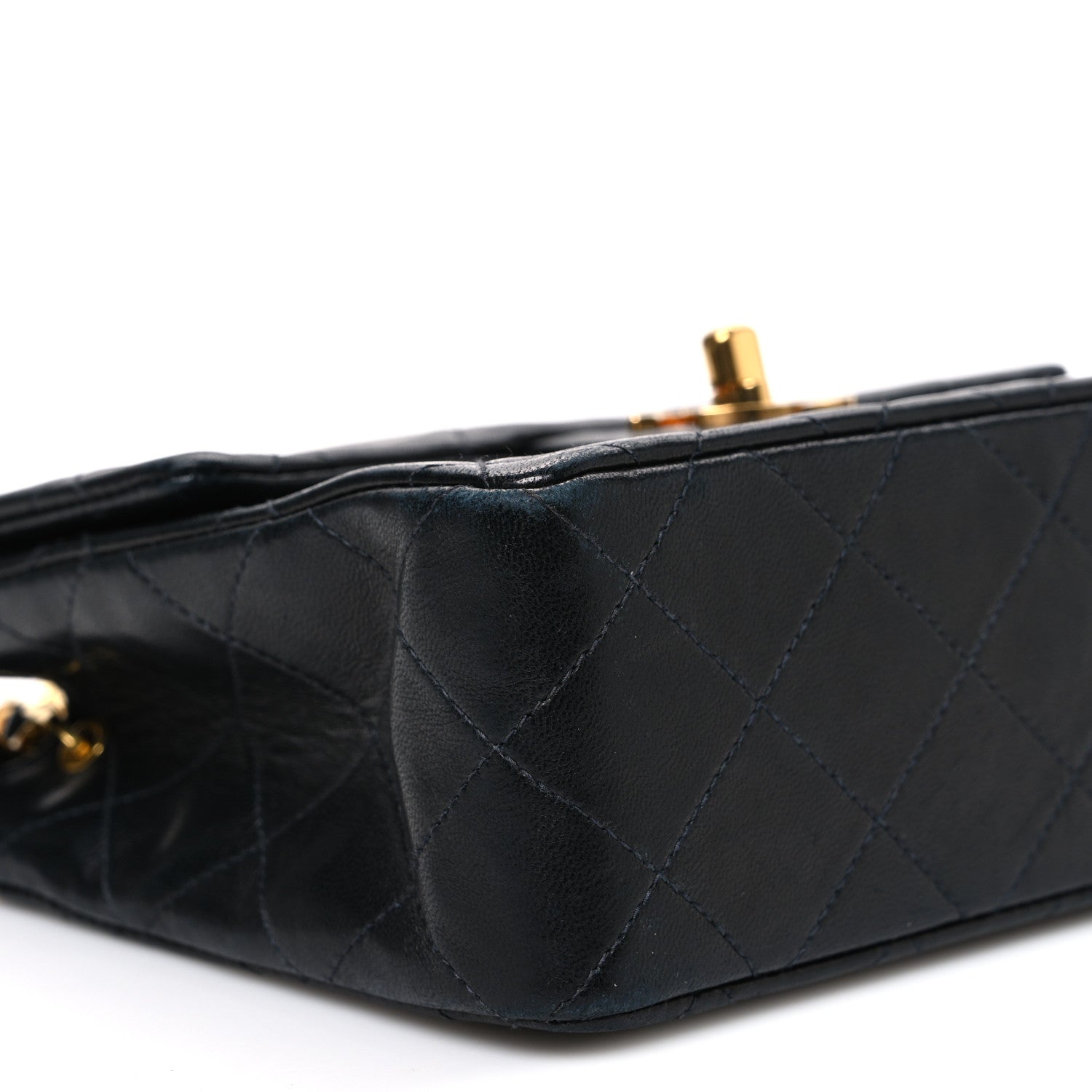 Chanel Lambskin Quilted Mini Square Flap Black