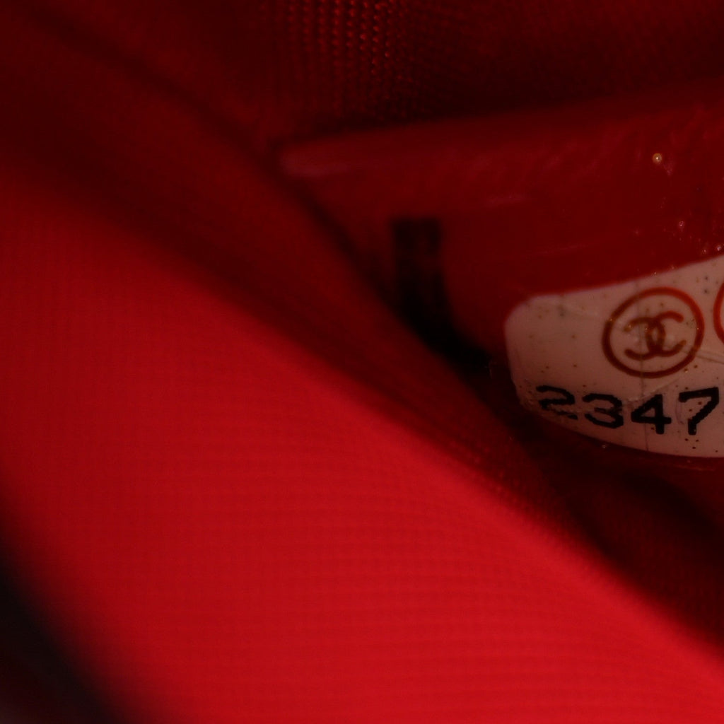 Chanel Lambskin Tweed Logo Embroidered Mini Boy Flap White Red Black