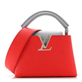 Louis Vuitton Taurillon Capucines Mini Coral Olympe Blue