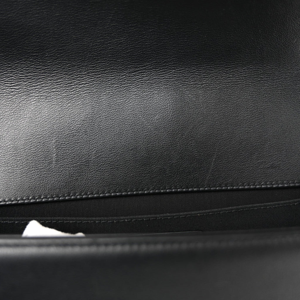 Chanel Lambskin Quilted Medium Boy Flap Black