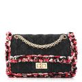 Chanel Denim Tweed 2.55 Reissue 224 Flap  Black