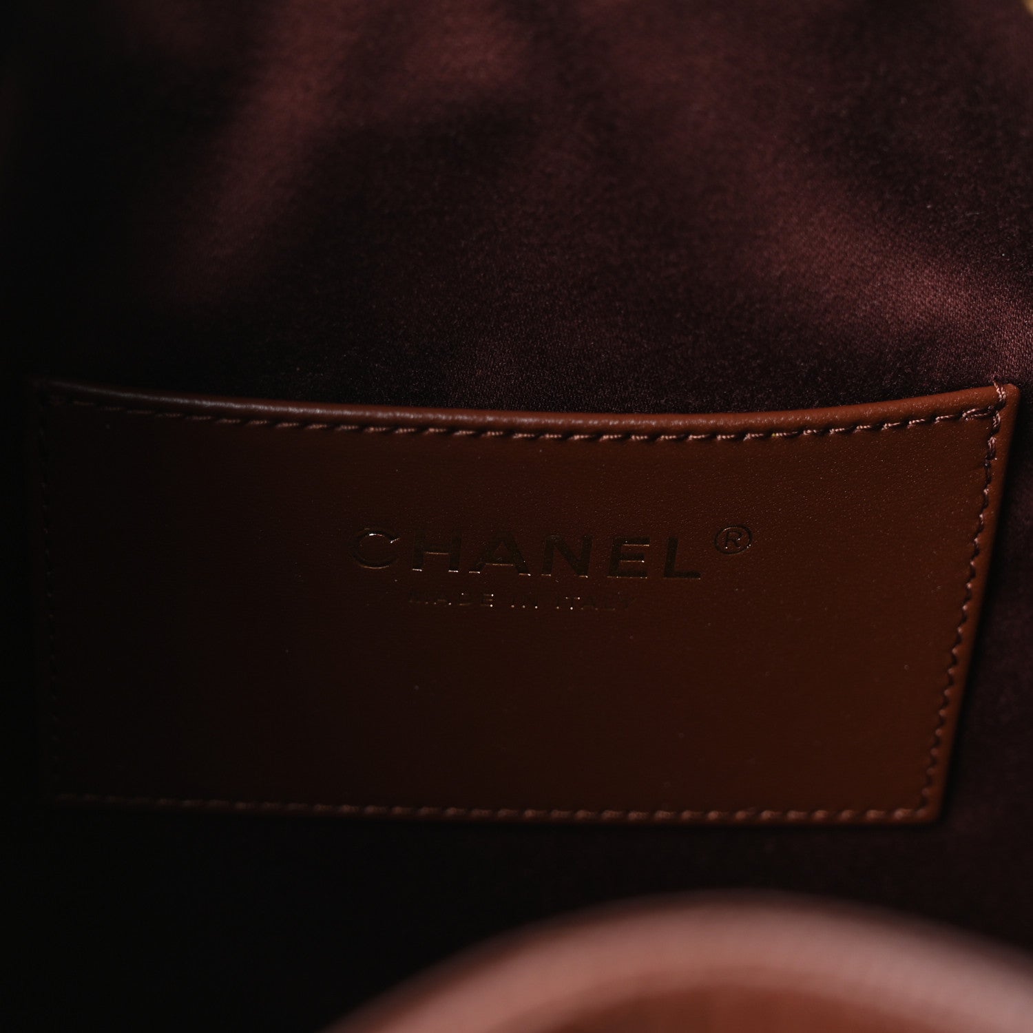 Chanel Caviar Quilted Small Chanel 25 Handbag Brown