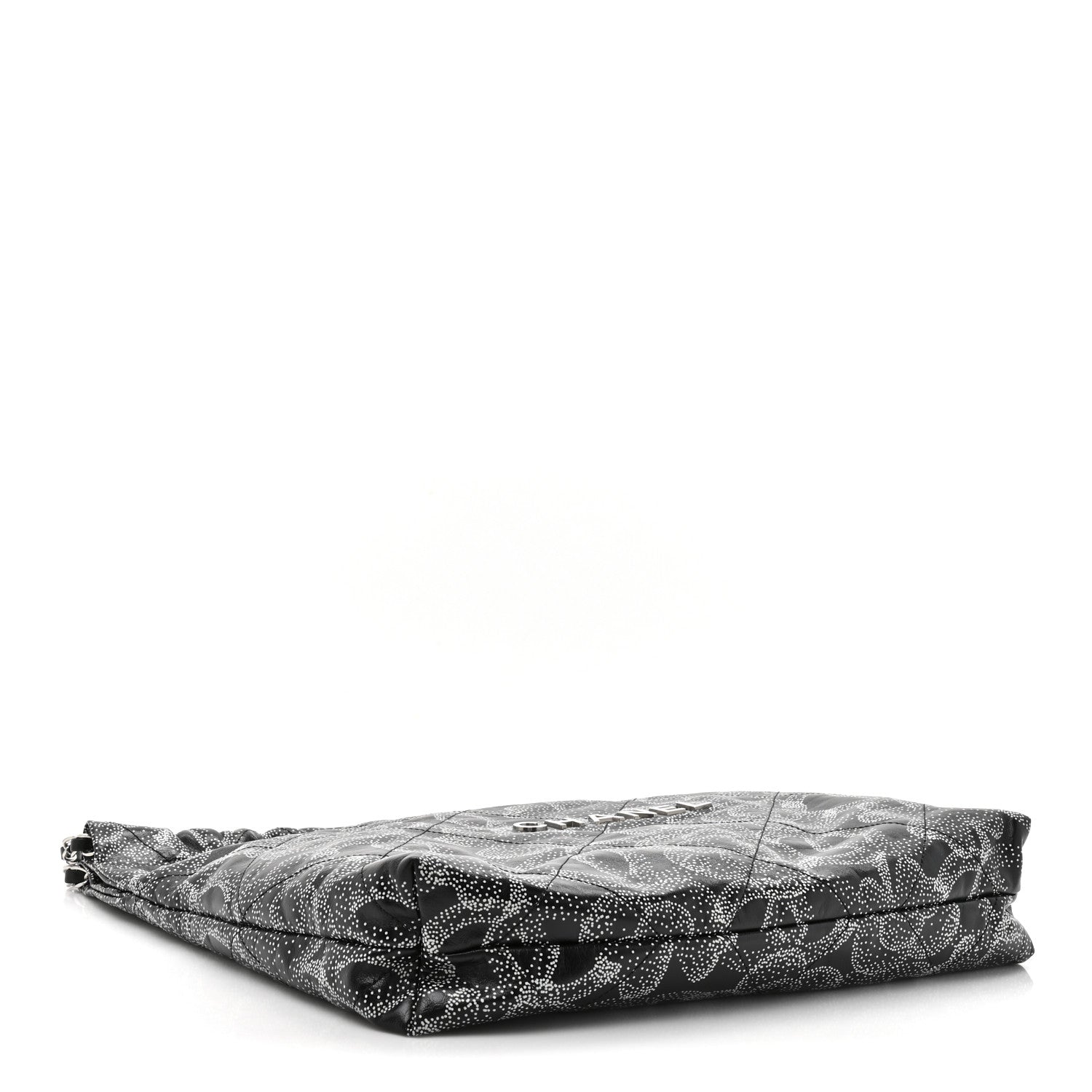Chanel Printed Calfskin Quilted Chanel 22 Black