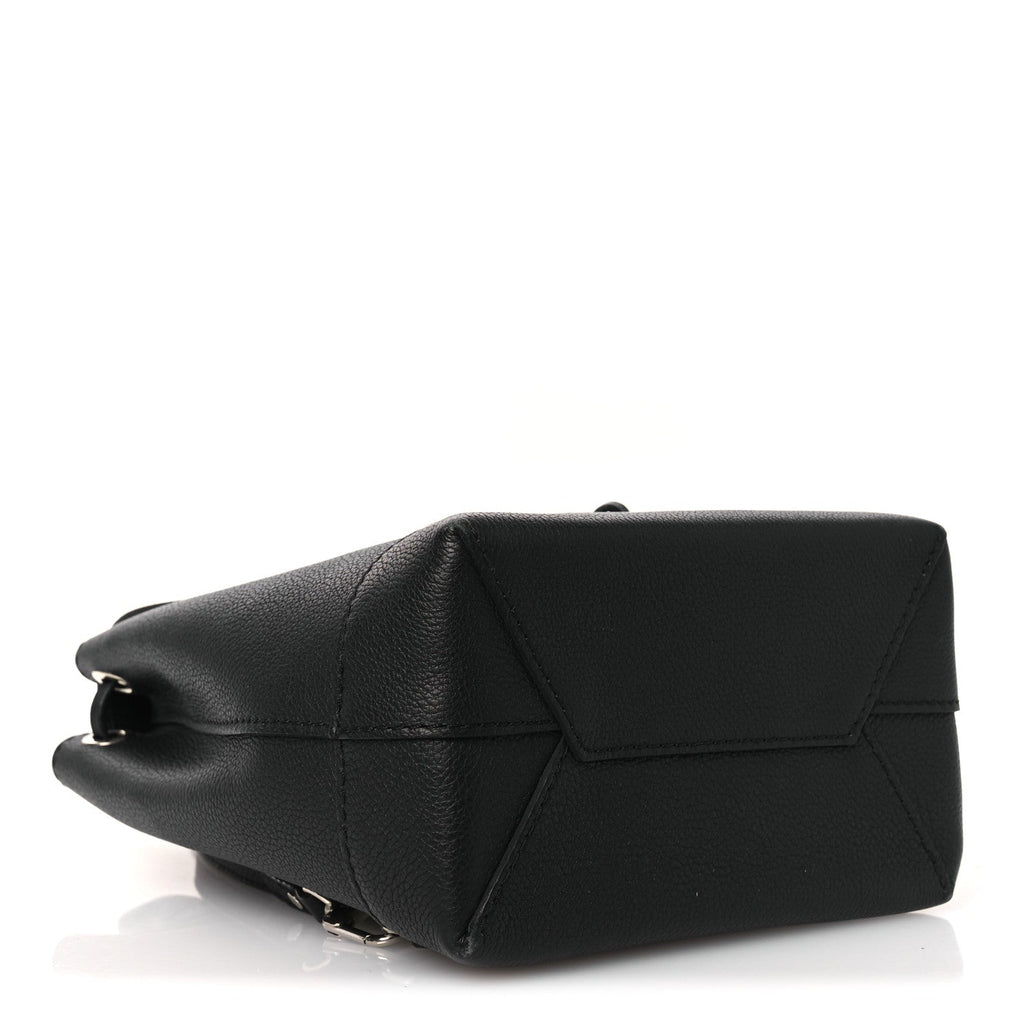 Louis Vuitton Calfskin Lockme Mini Backpack Black