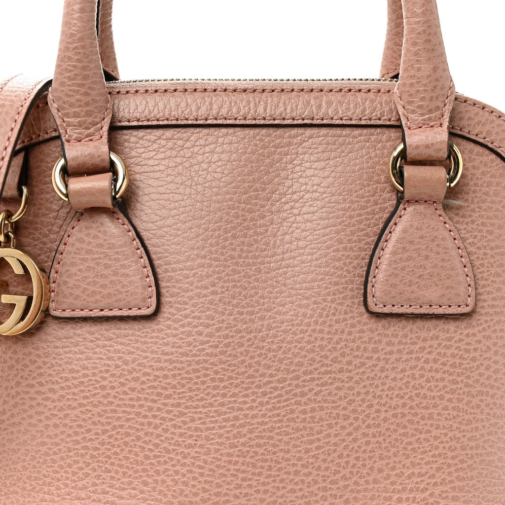 Gucci Dollar Calfskin Small GG Charm Dome Bag Soft Pink