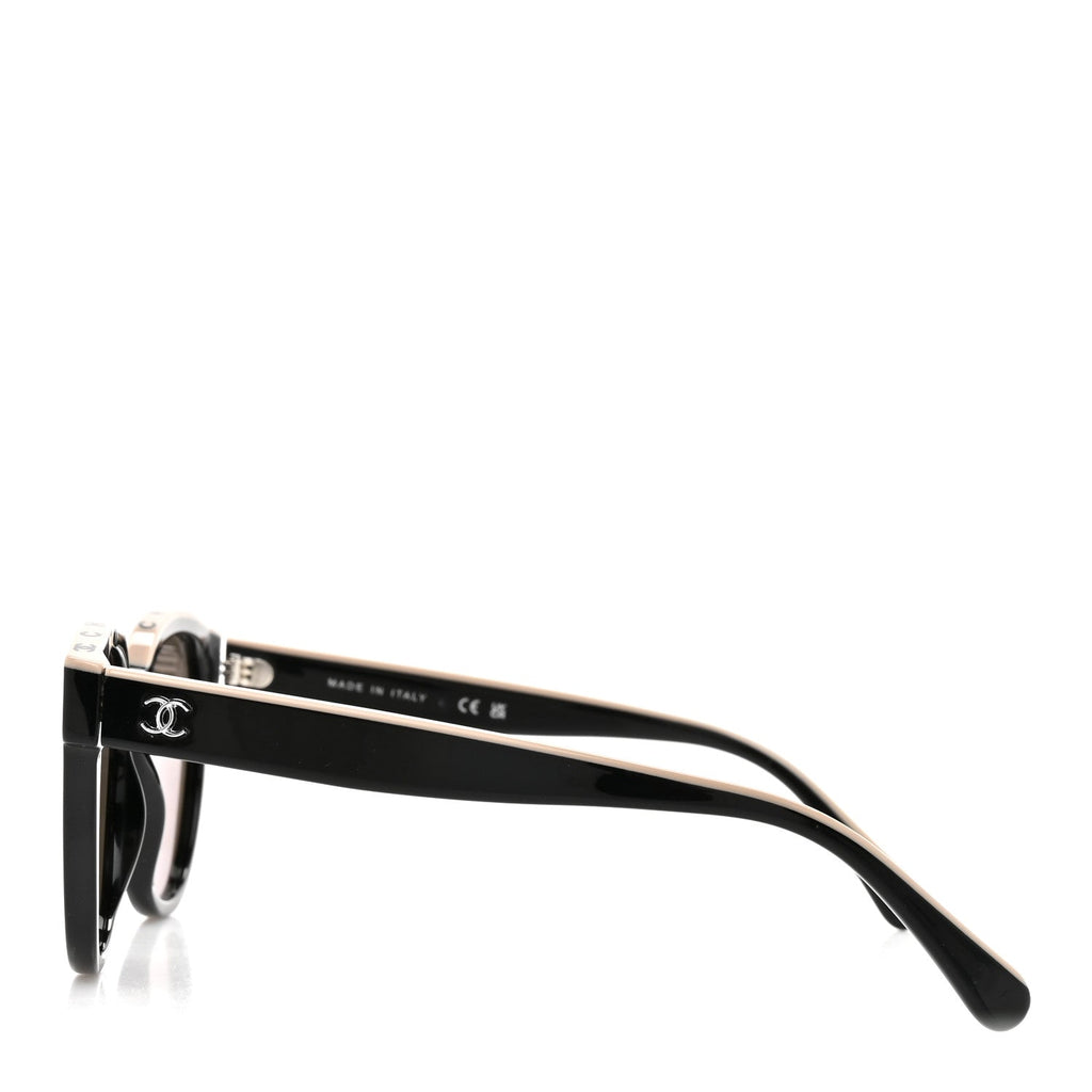 Acetate CC Butterfly Sunglasses 5414 Black Beige