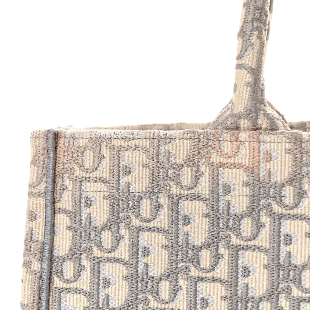 Christian Dior Oblique Medium Book Tote Grey
