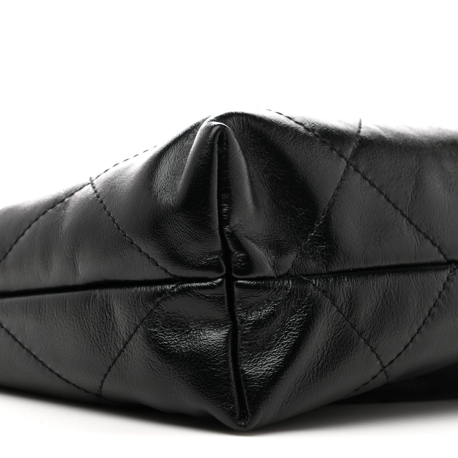 Chanel Shiny Calfskin Quilted Small Chanel 22 Black