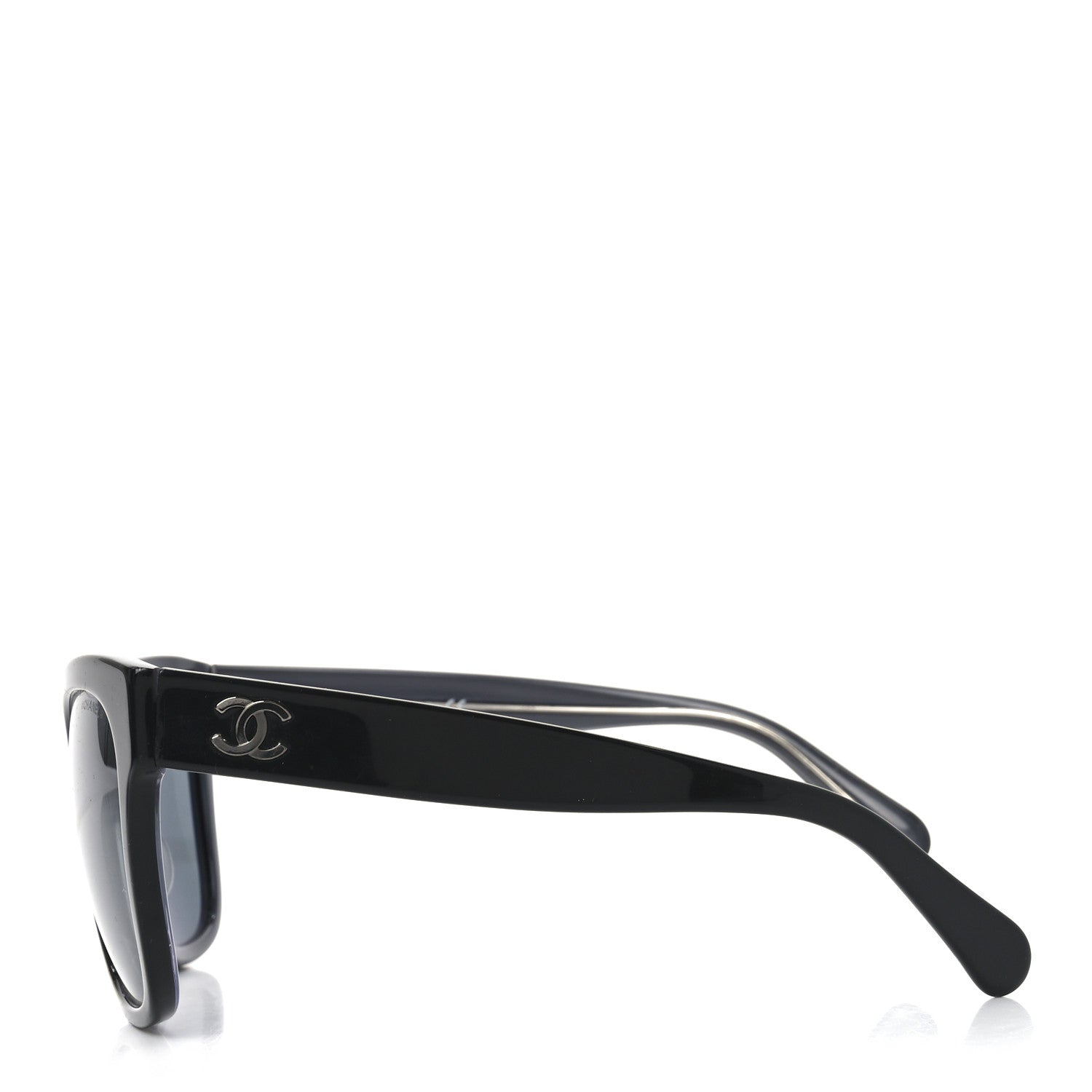 Acetate Square CC Sunglasses 5380 Black