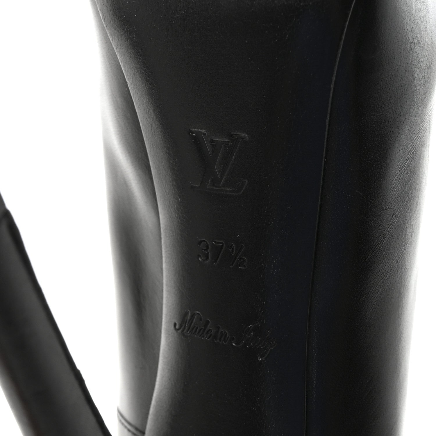 Louis Vuitton Smooth Calfskin Oh Really Peep Toe Pumps 37.5 Black