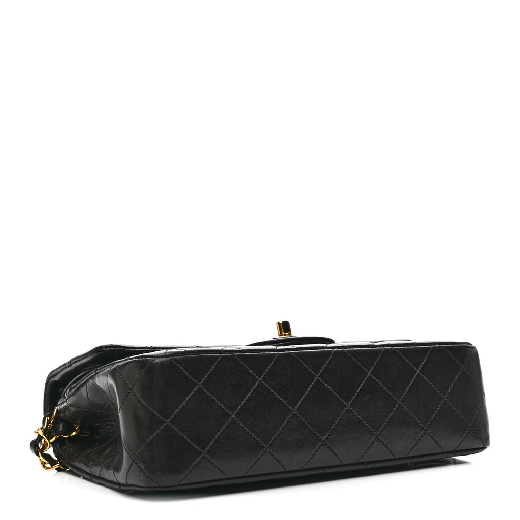 Chanel Lambskin Quilted Small Double Flap Black