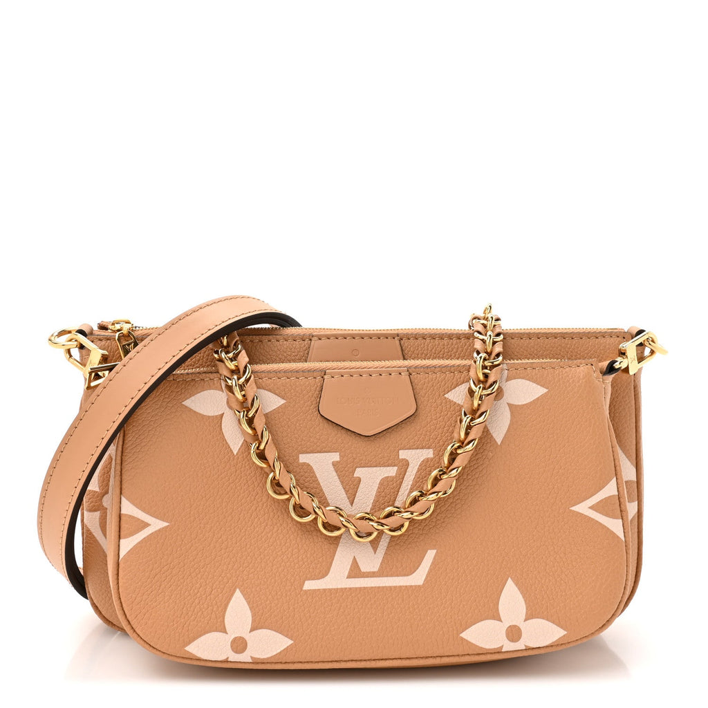 Louis Vuitton Empreinte Monogram Giant Multi Pochette Accessories Arizona Creme