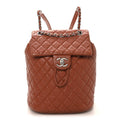 Chanel Lambskin Quilted Small Urban Spirit Backpack Brown