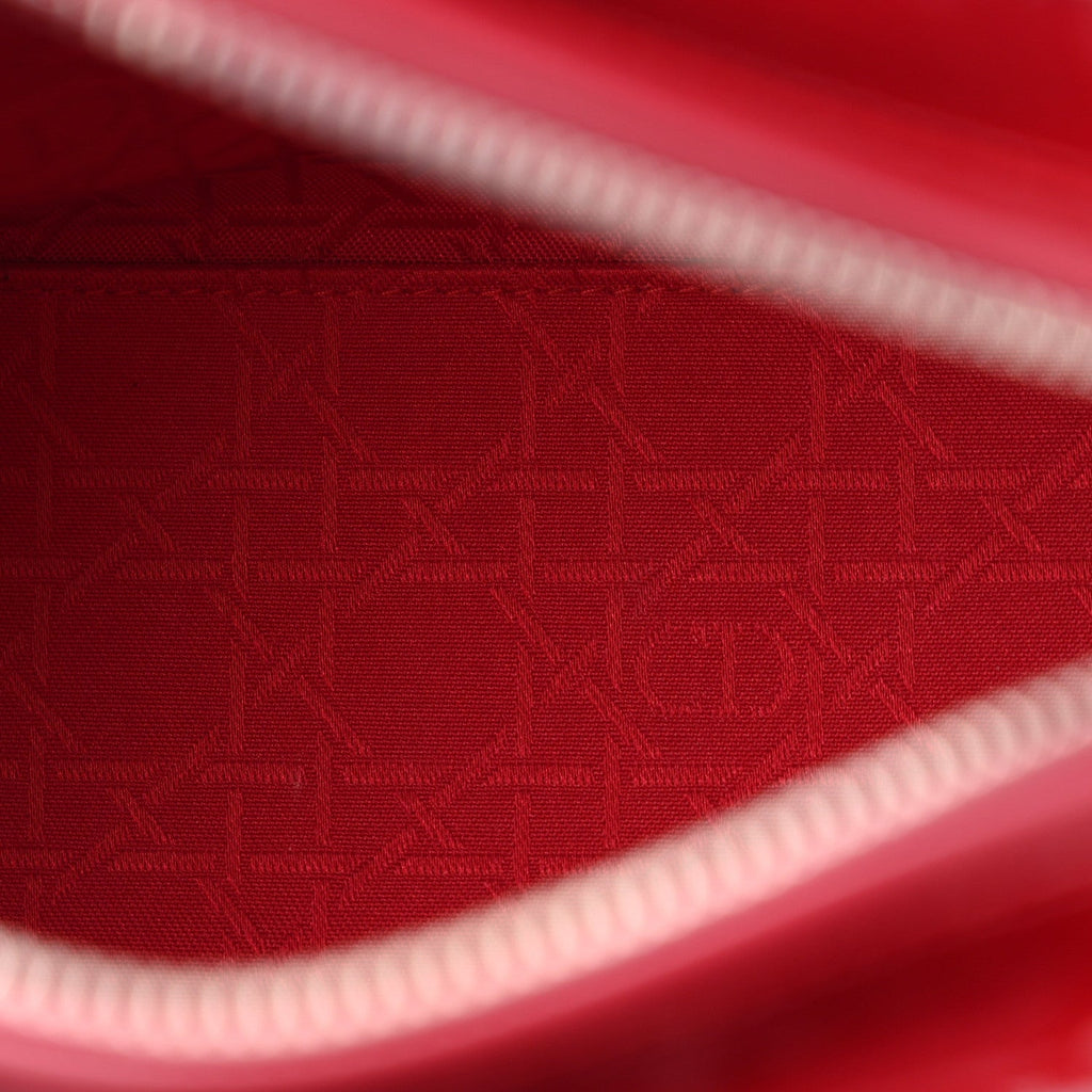 Christian Dior Patent Cannage Medium Lady Dior Red