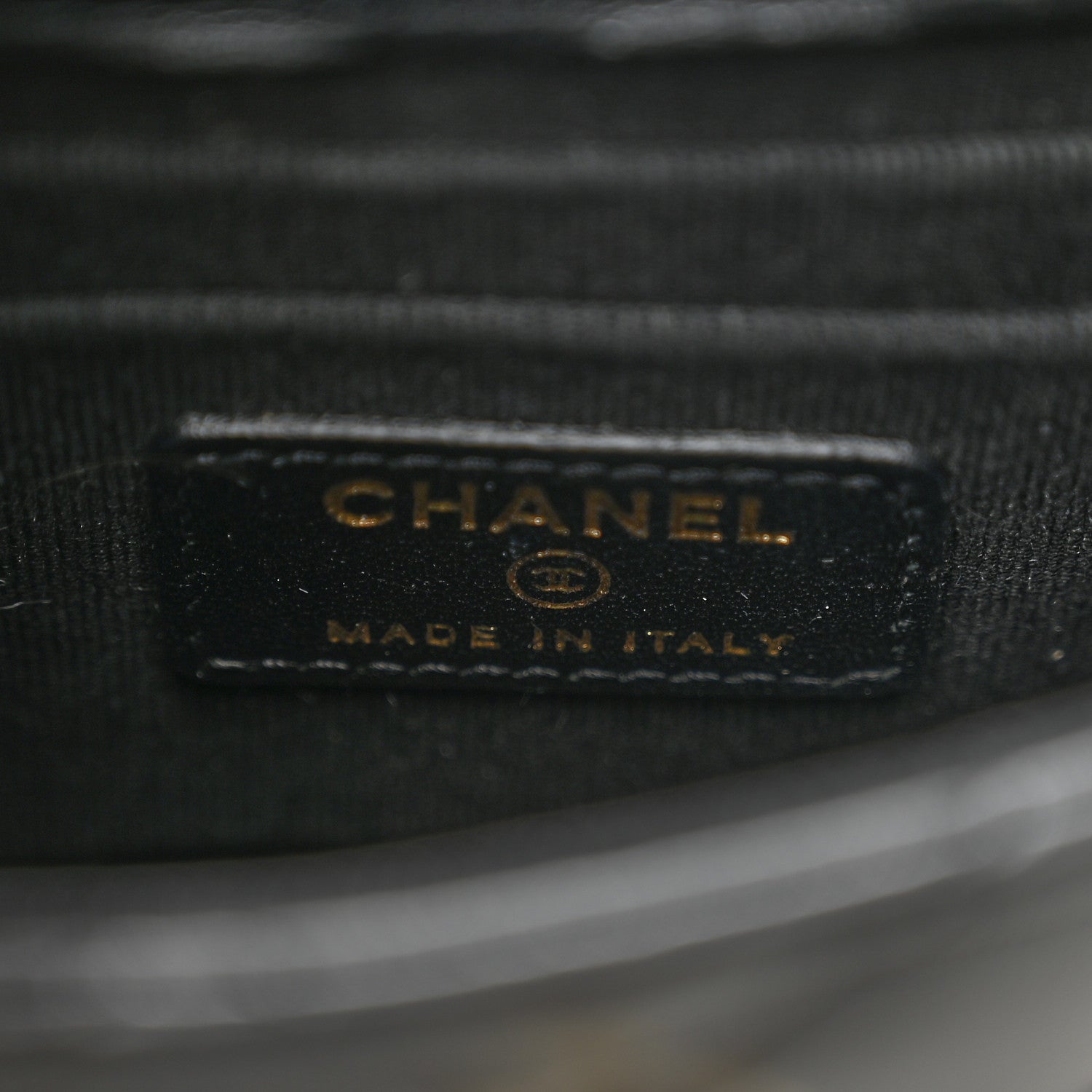 Chanel Lambskin Quilted Trendy CC Card Holder On Chain Black