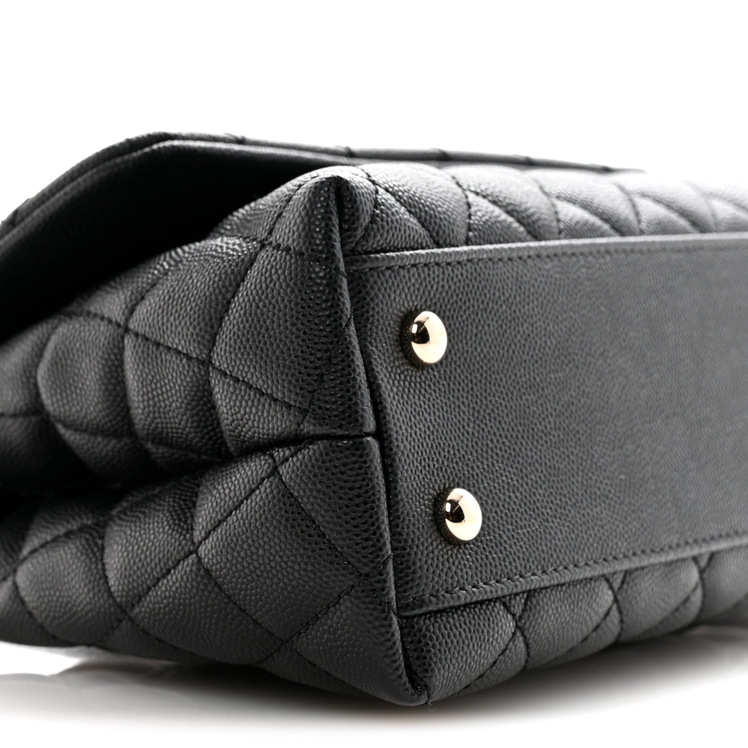 Chanel Caviar Quilted Mini Coco Handle Flap Black