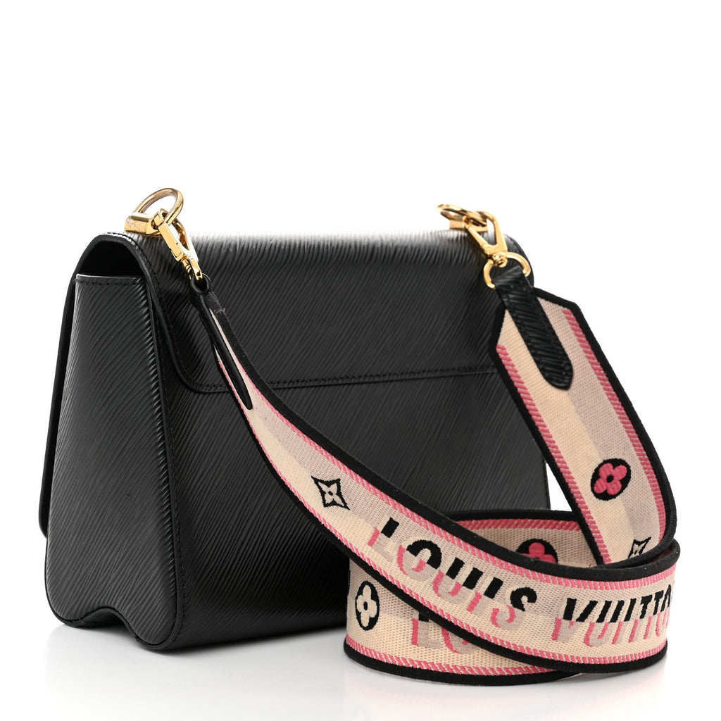Louis Vuitton Epi Twist Top Handle Shoulder Bag MM Black