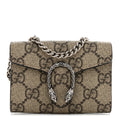 Gucci GG Supreme Monogram Dionysus Coin Purse Taupe