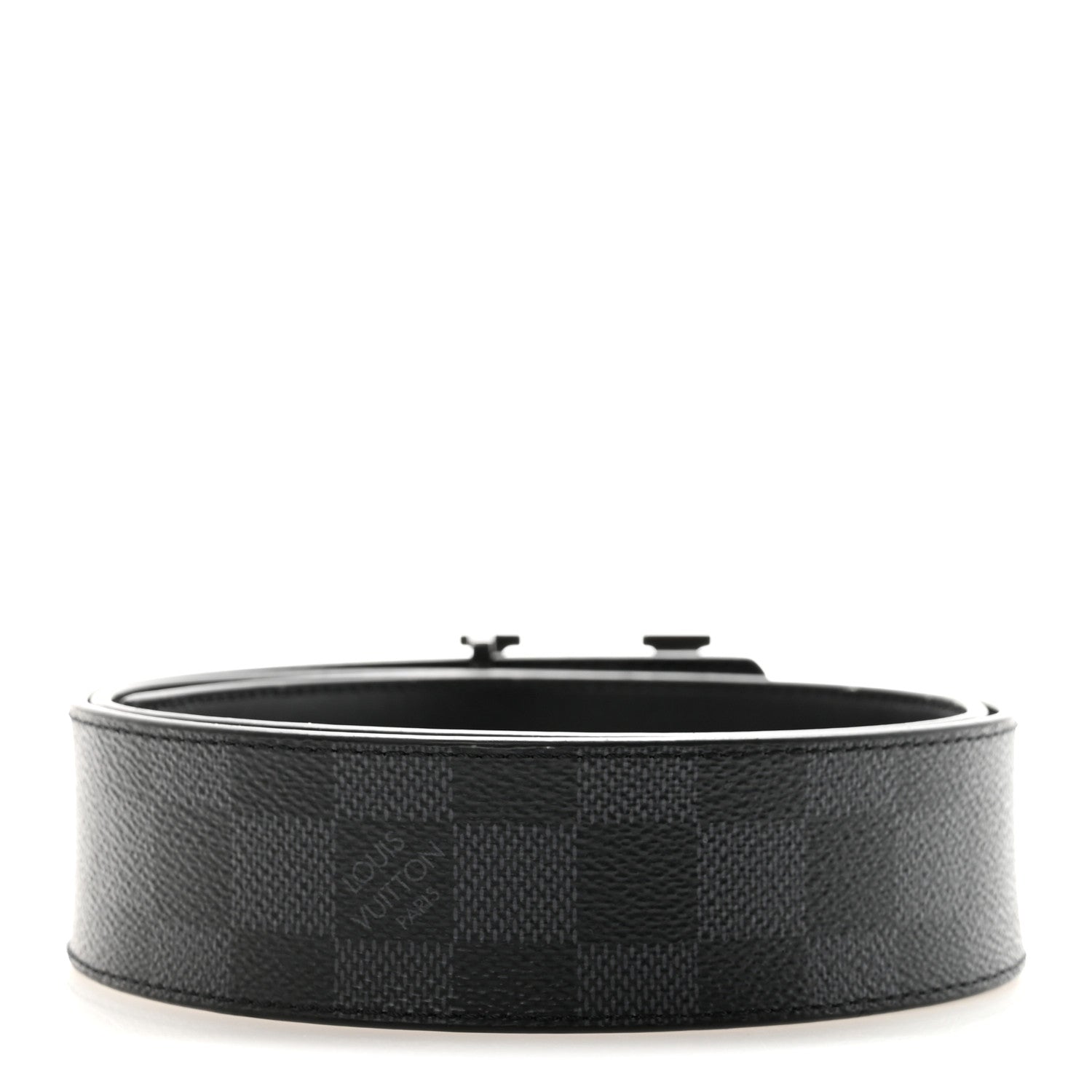 Louis Vuitton Damier Graphite 40mm LV Initiales 85 34 Belt