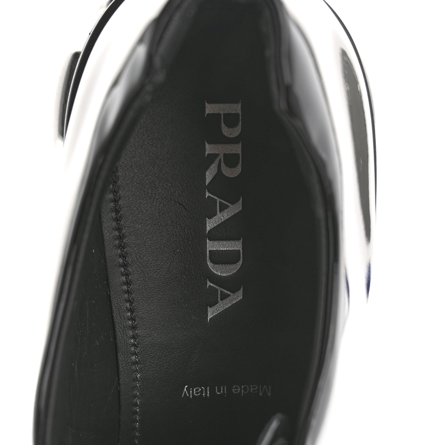 Prada Monolith 55mm Derby Loafers 8 Black