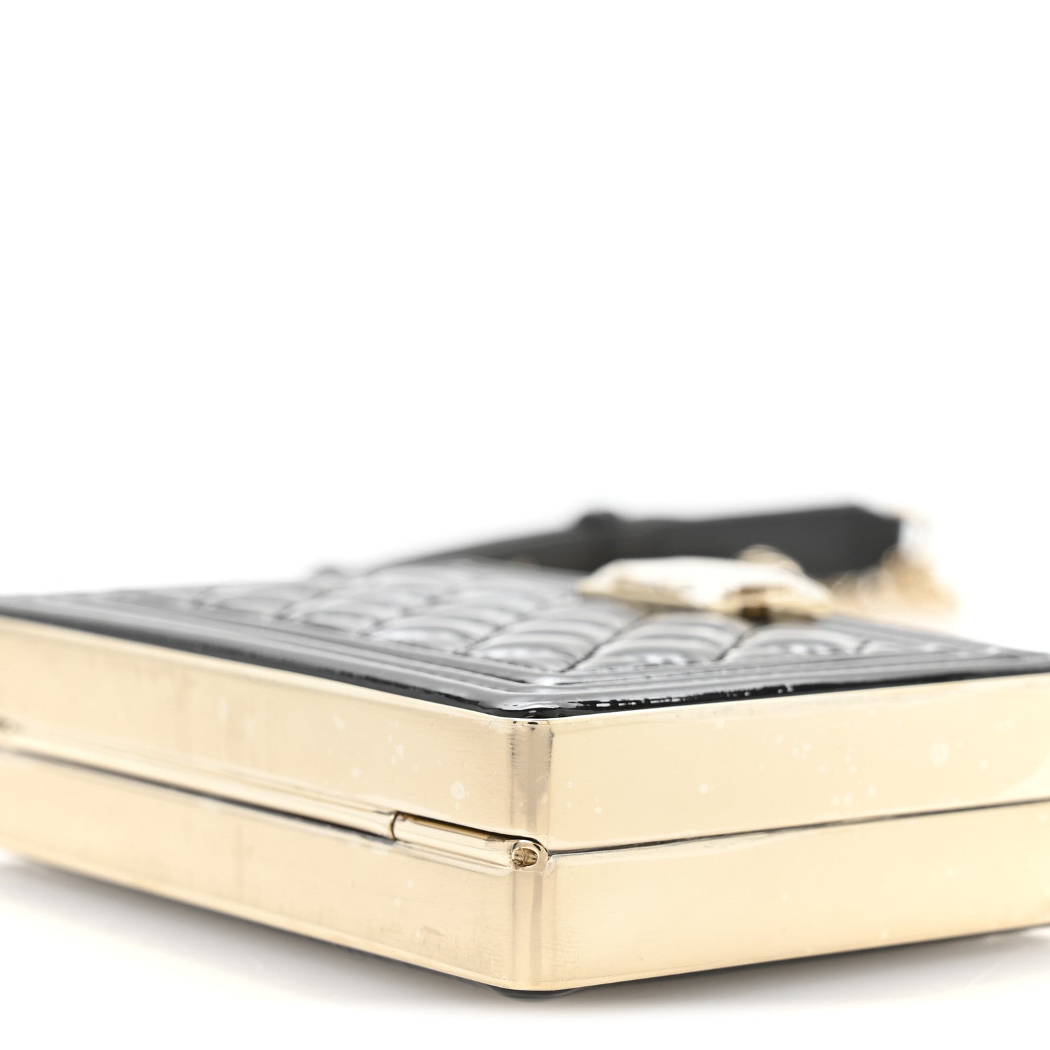 Chanel Patent Calfskin Boy Minaudiere Black