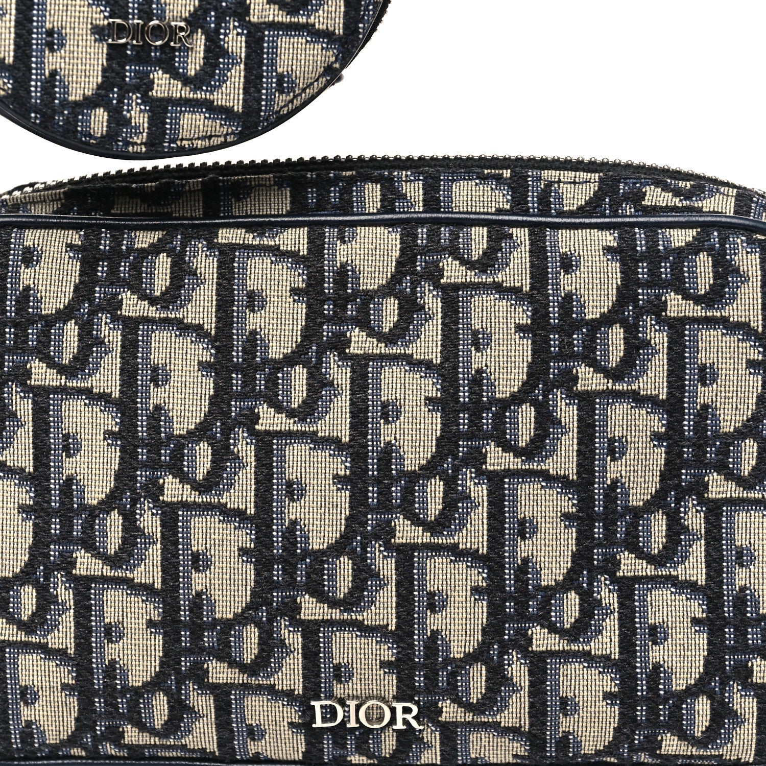 Christian Dior Oblique Calfskin Small Kids' Multifunctional Bag Beige Black