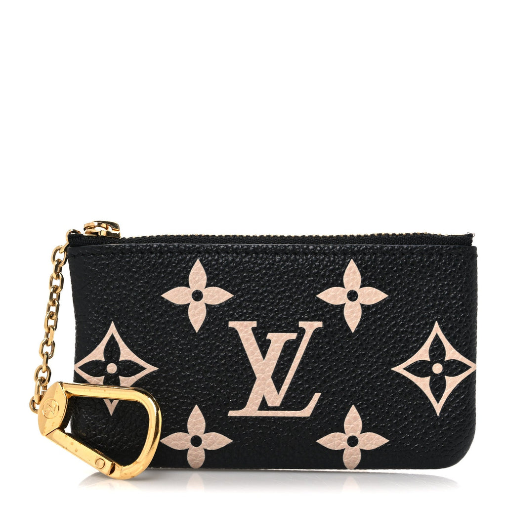 Louis Vuitton Empreinte Monogram Giant Key Pouch Black Beige