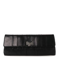 Chanel Lambskin Vertical Quilted Clutch Black