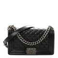 Chanel Caviar Quilted Medium Boy Flap Black