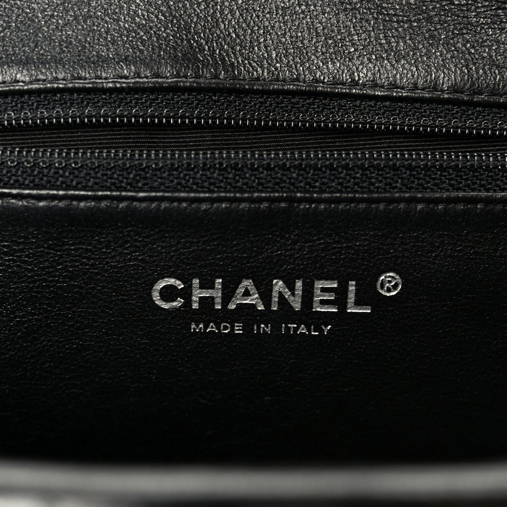 Chanel Lambskin Quilted Timeless Clutch Black