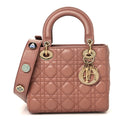Christian Dior Lambskin Cannage Small My ABCDior Lady Dior Fard
