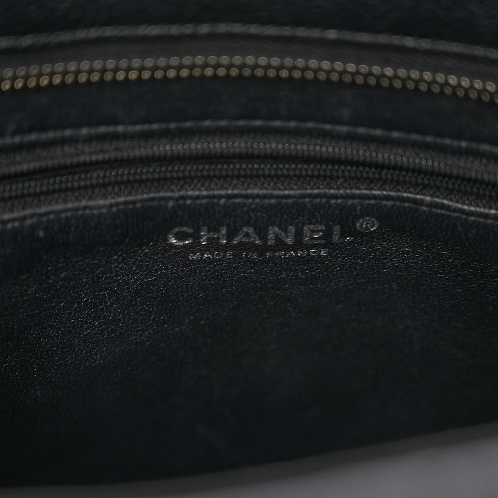 Chanel Caviar Quilted Medallion Tote Black