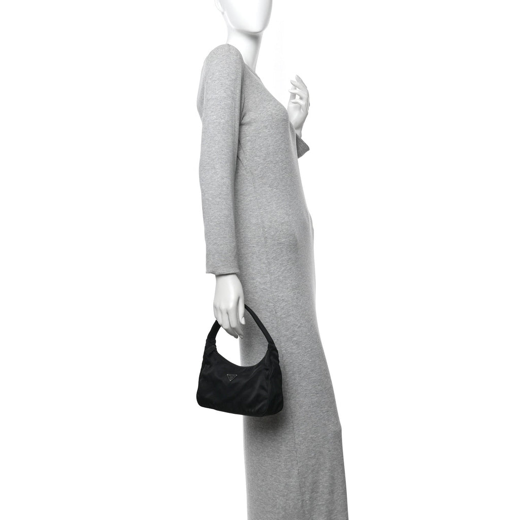 Prada Tessuto Nylon Sport Mini Shoulder Bag Black