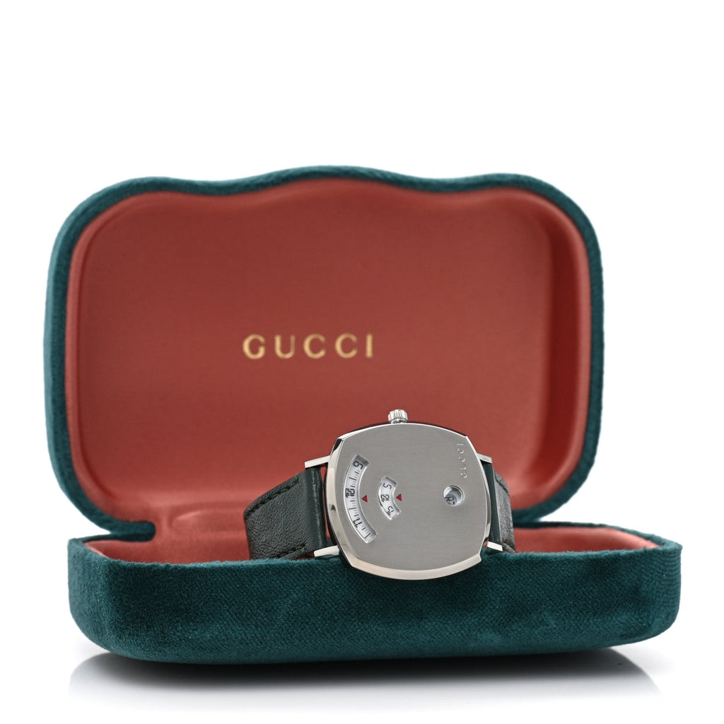 Gucci Stainless Steel Calfskin 35mm Grip Quartz Watch Green